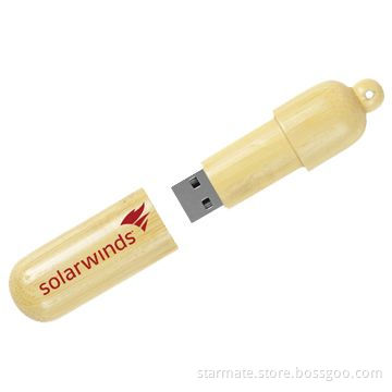 Wooden USB Flash Drive, 1 to 64GB Capacity, Can Print Your Company Logo